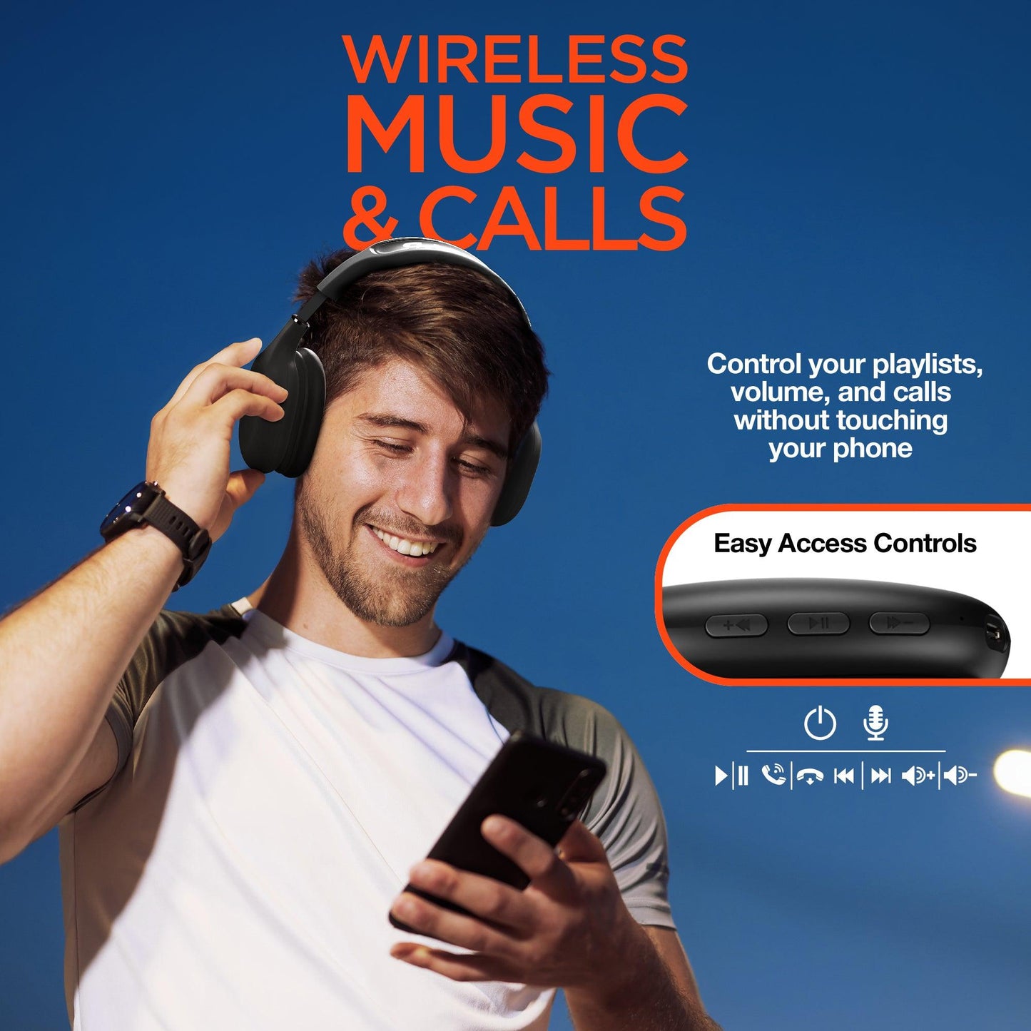 HyperGear Pulse HD Wireless Over-the-Ear Headphones