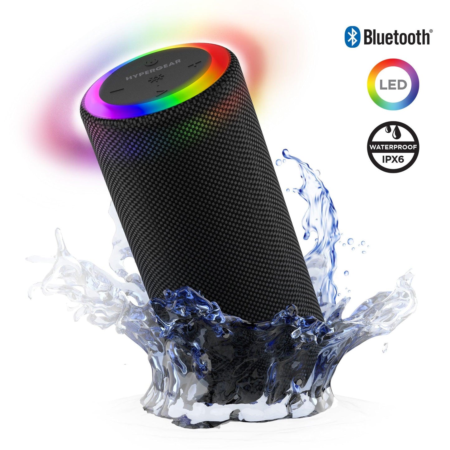 HyperGear Halo XL Waterproof LED Wireless Speaker