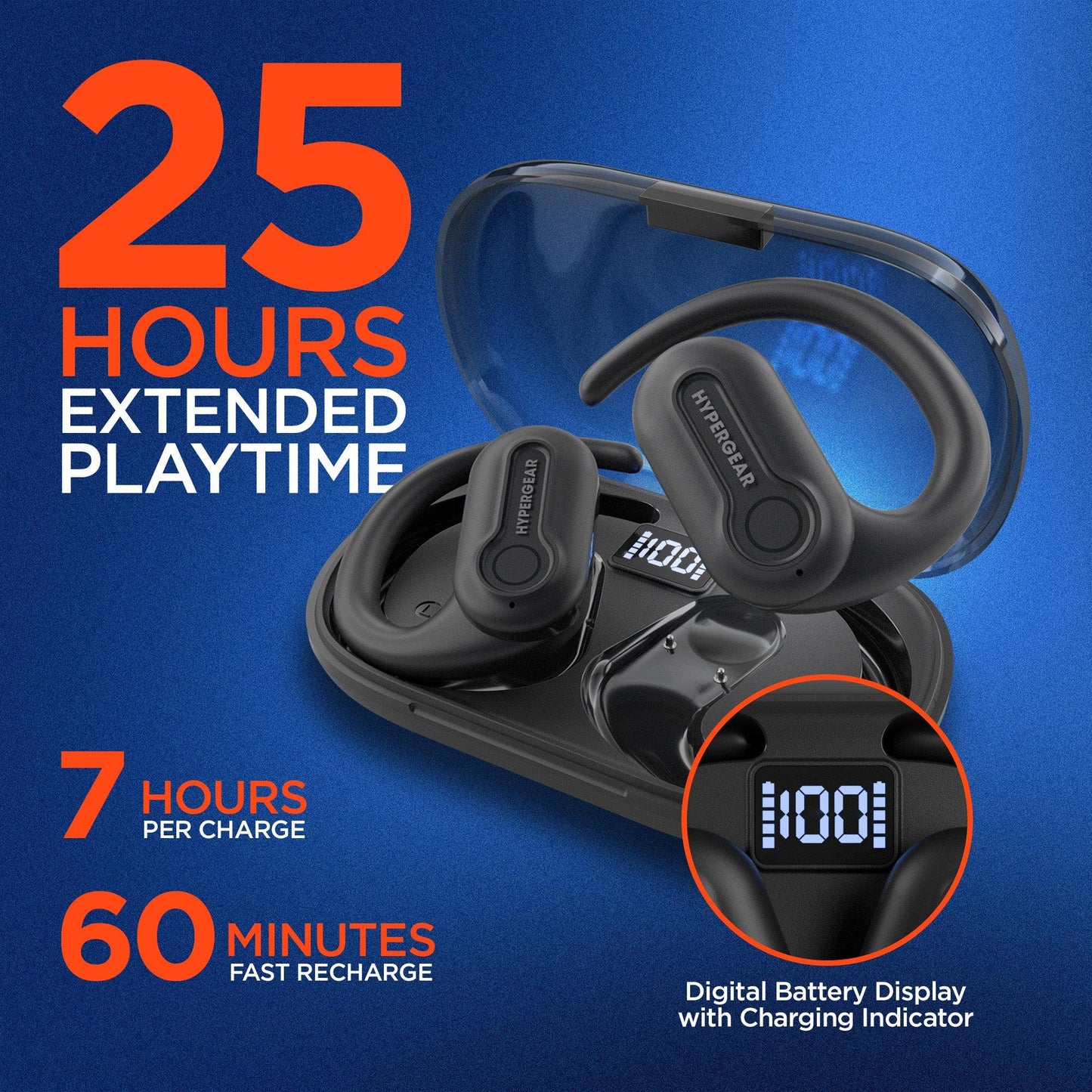 HyperGear AeroFlex 360 Open-Ear True Wireless Earbuds