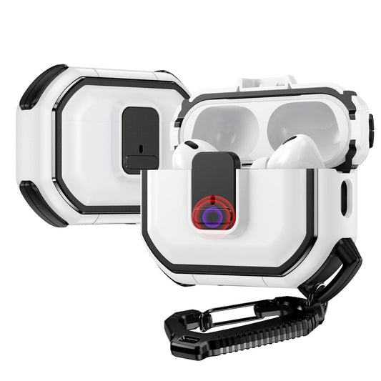AirPods 1/2 Hybrid Case with Switch Button and Belt Loop