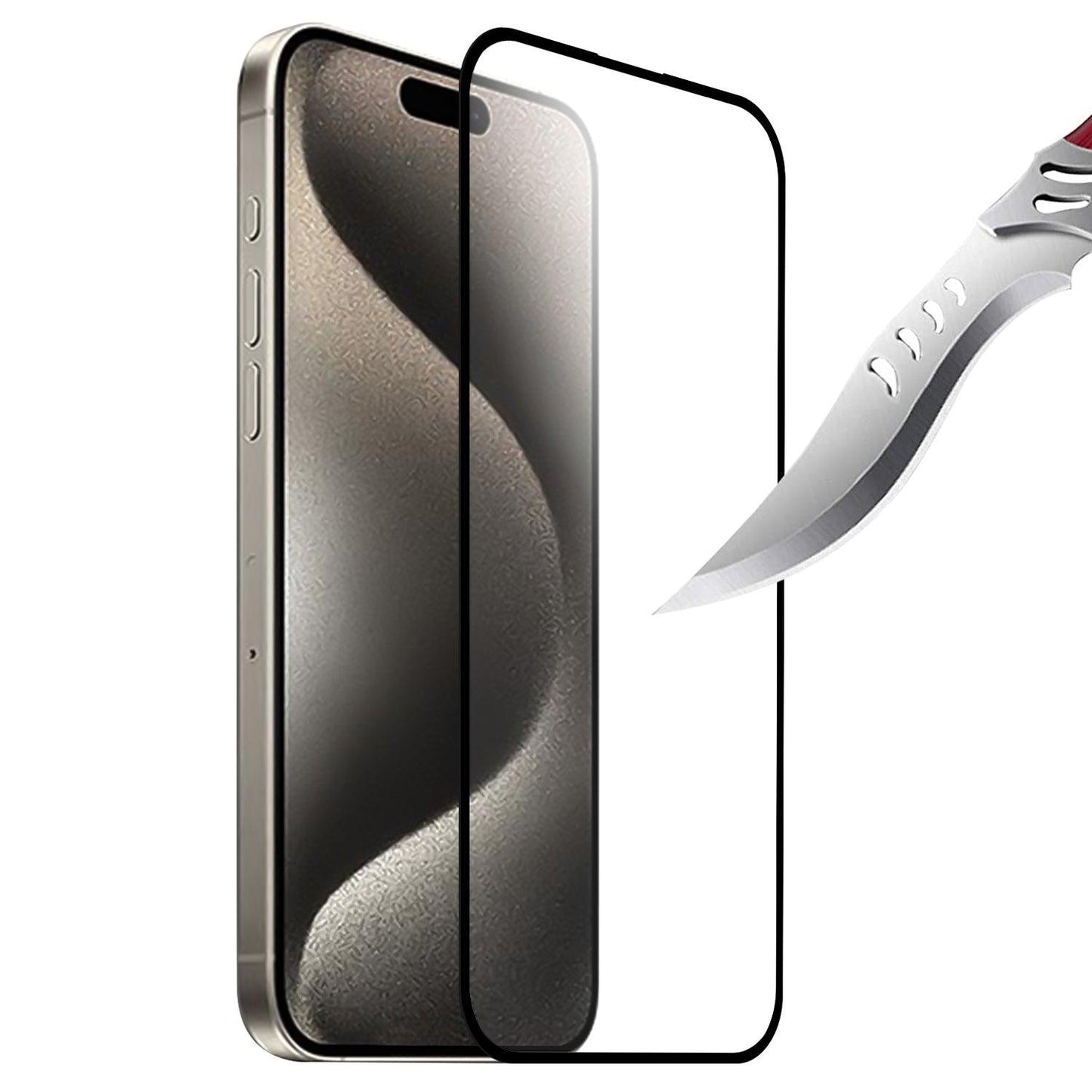 iPhone 16 Pro Max Tempered Glass White Paper Card Package