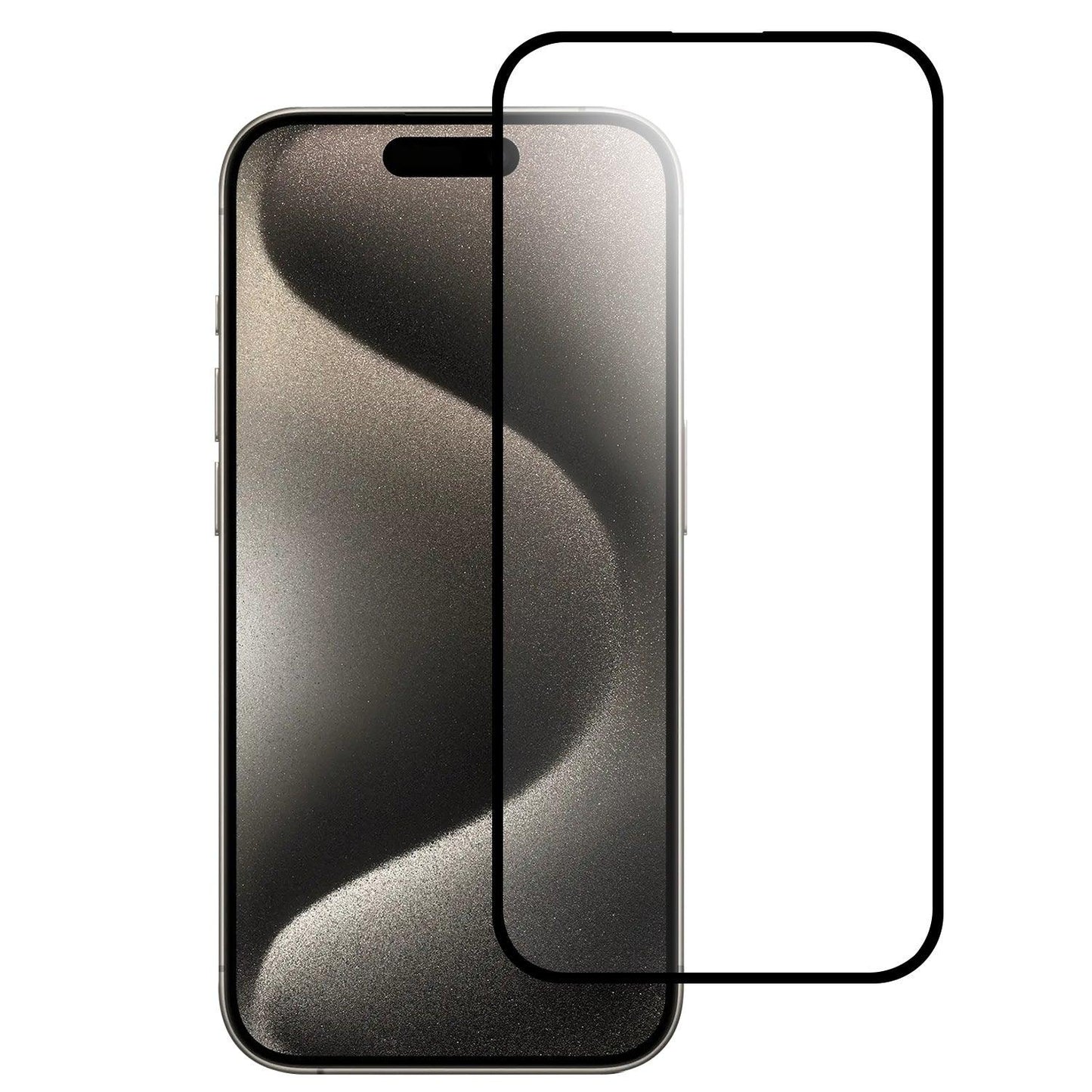 iPhone 16 Plus Tempered Glass White Paper Card Package