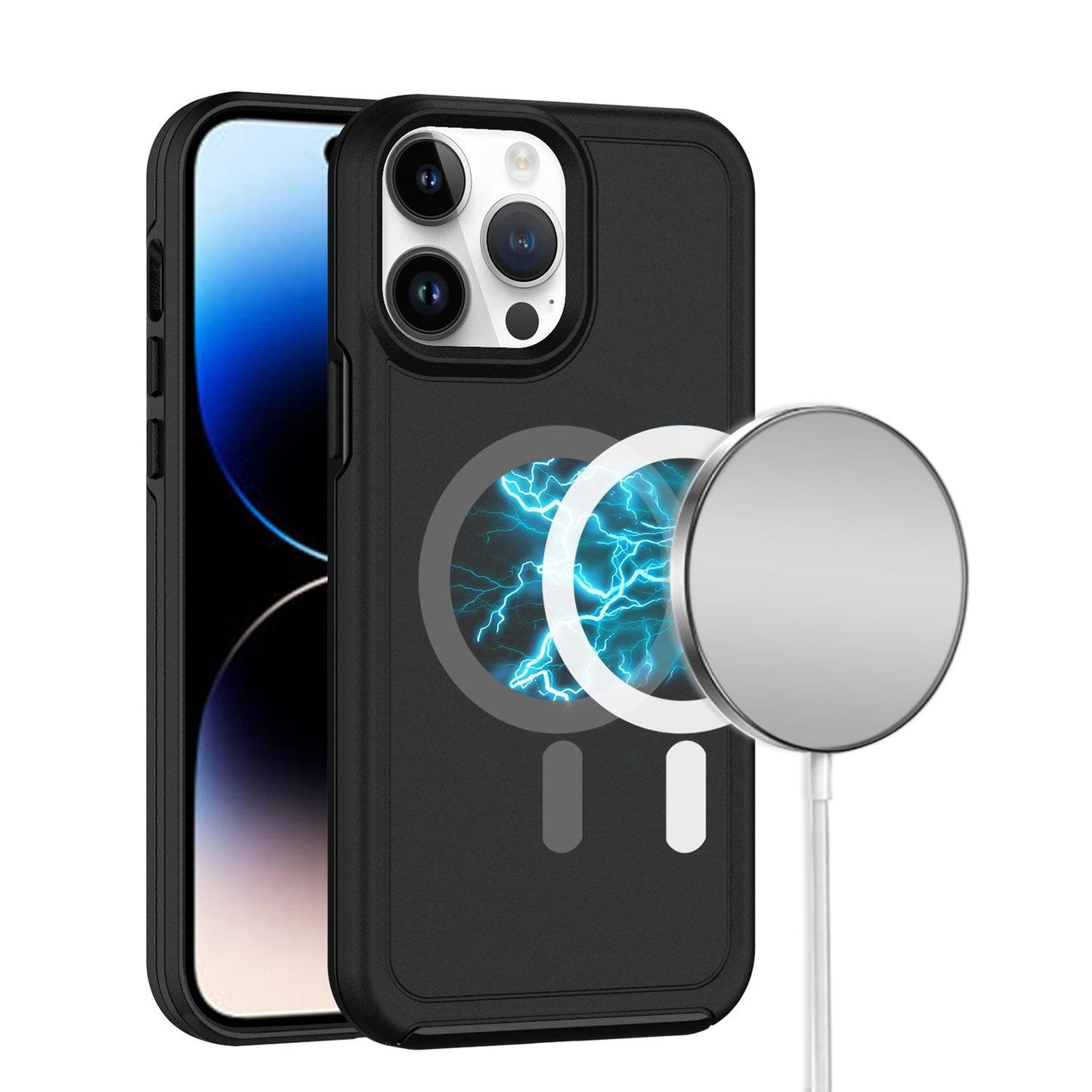 iPhone 12/12 Pro Magnetic Ring Circle Guard Hybrid Case