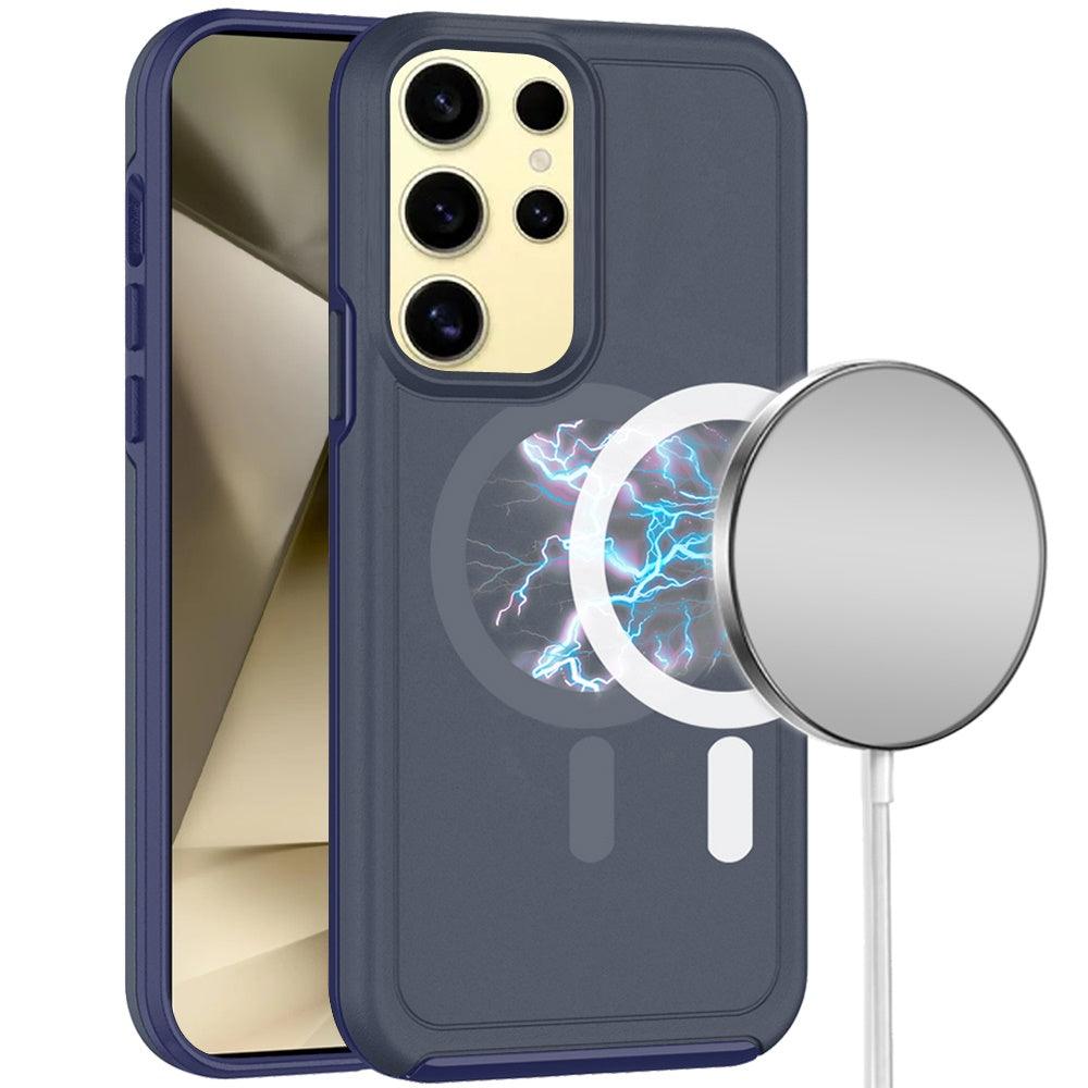 Samsung Galaxy S24 Ultra Magnetic Ring Circle Guard Hybrid Case