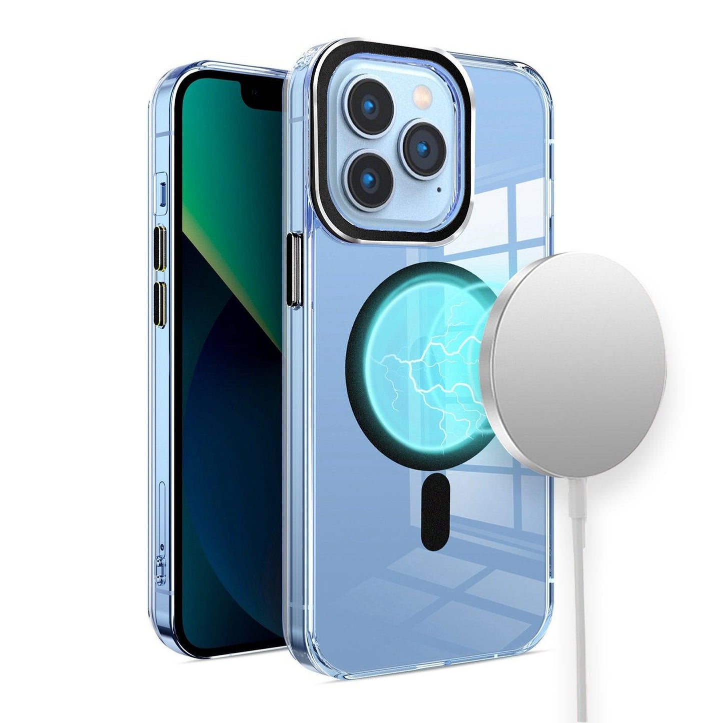 iPhone 15 Transparent Circle Design Case