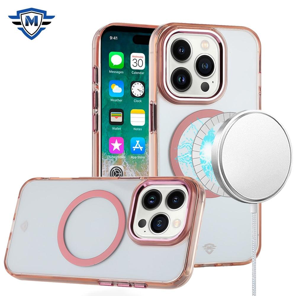 iPhone 16 Pro Max METKASE Magnetic Transparent Premium Acrylic Case with Metal