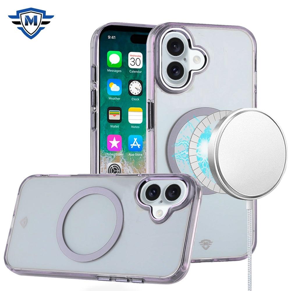 iPhone 16 Plus METKASE Magnetic Transparent Premium Acrylic Case with Metal
