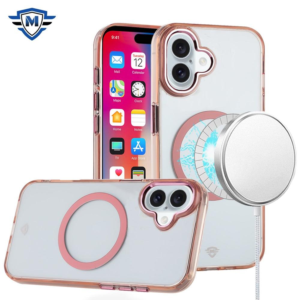 iPhone 16 METKASE Magnetic Transparent Premium Acrylic Case with Metal