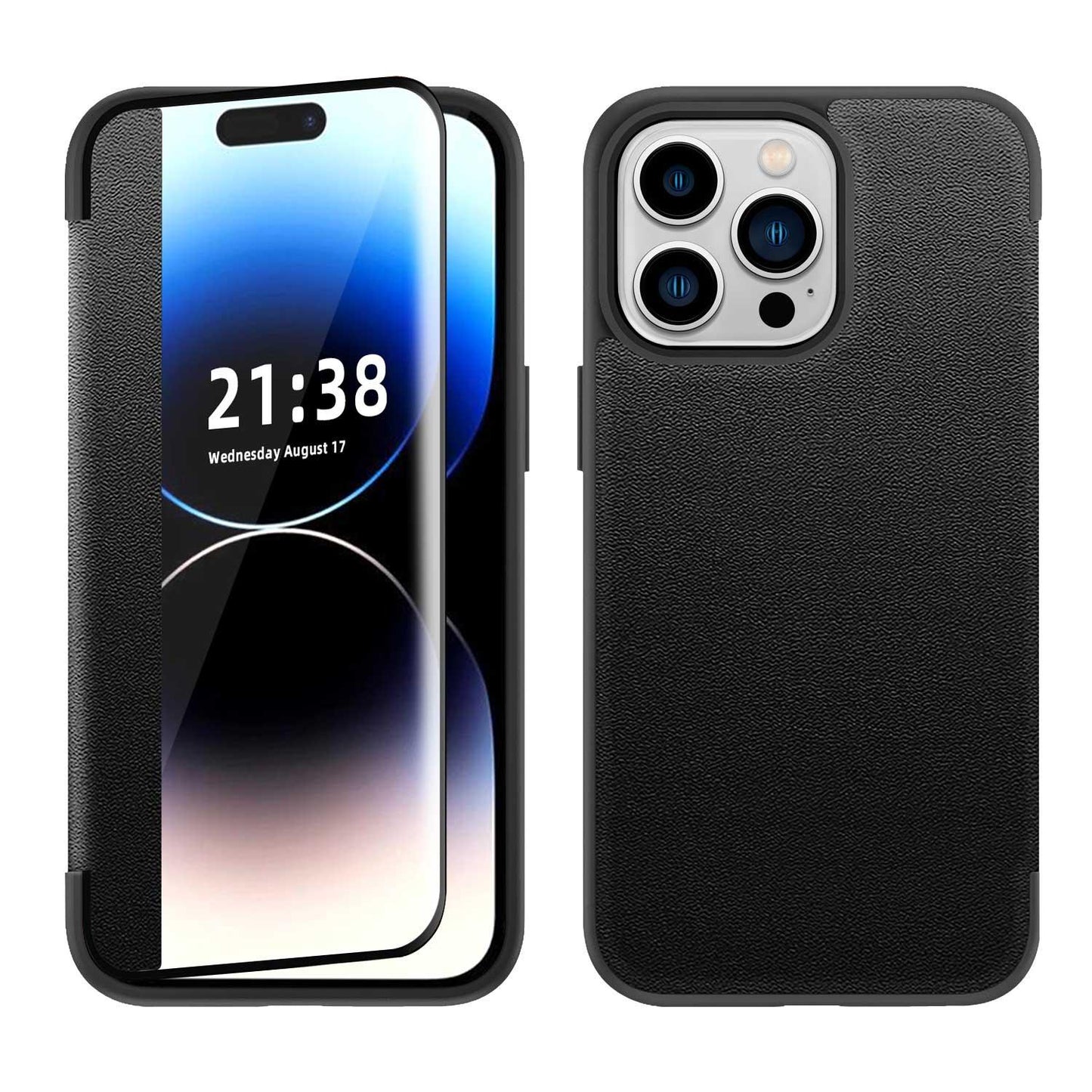 iPhone 15 PU Leather Flap Case