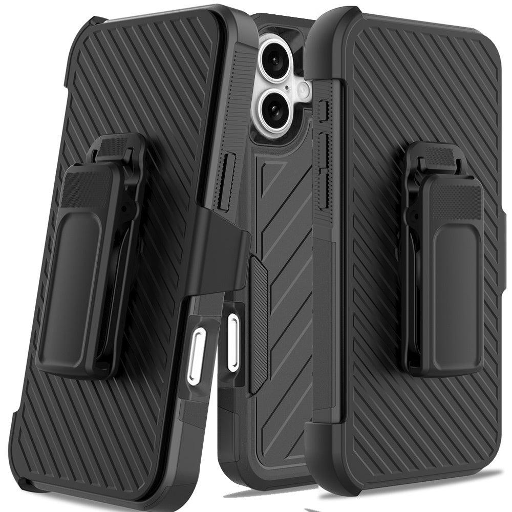 iPhone 16 Noble Lined Shockproof Dual Layer Hybrid