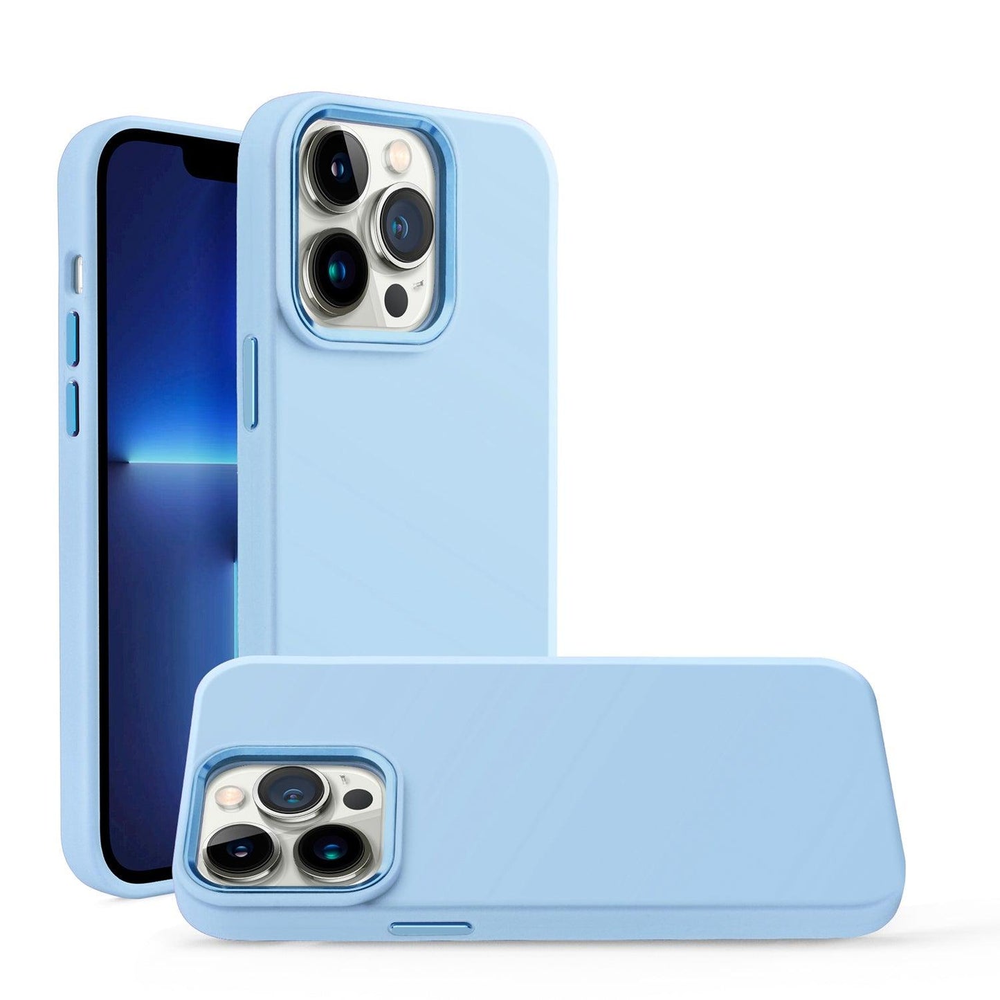 iPhone 12/12 Pro Liquid Silicone Case with Metal Buttons