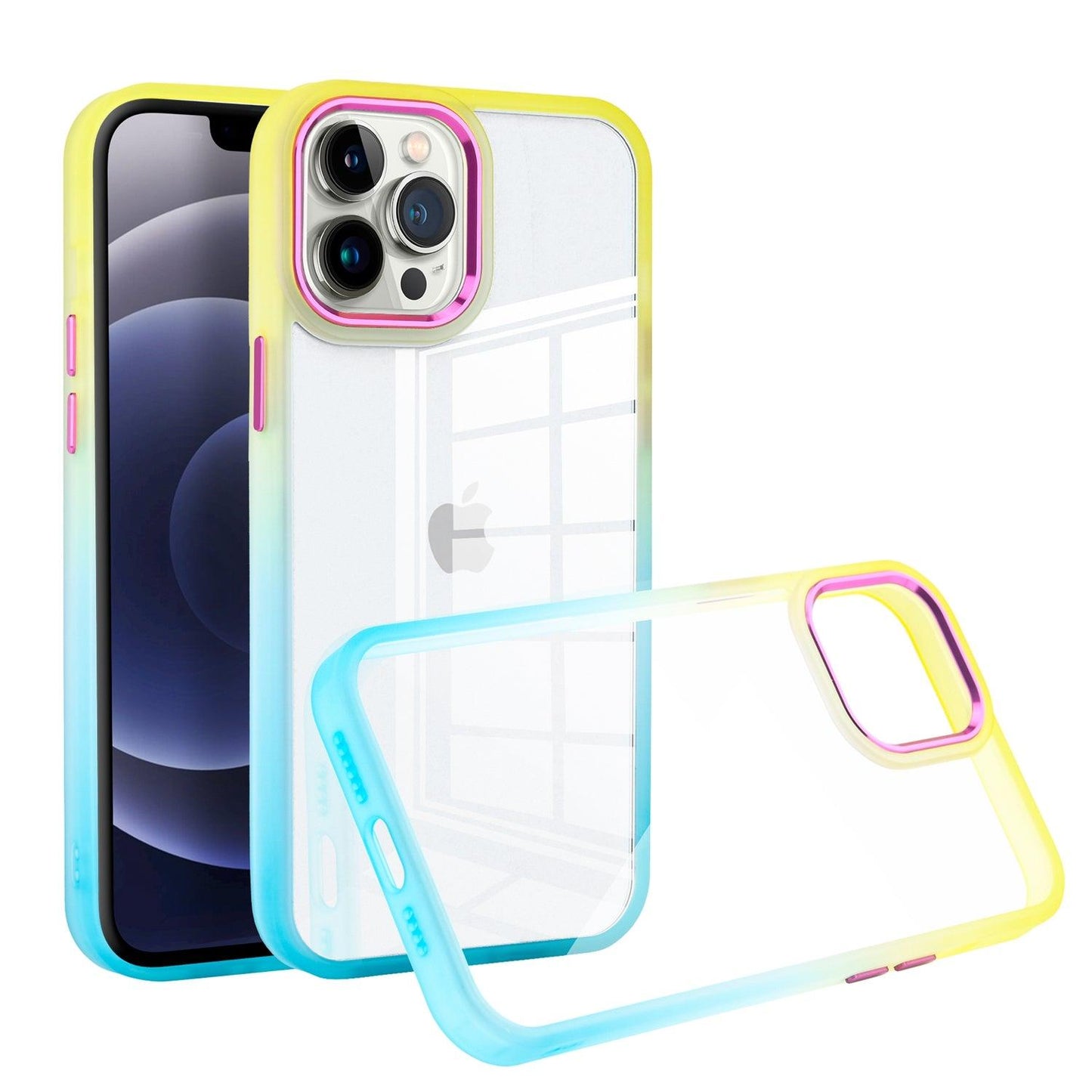 iPhone 13 Pro Max Radiant Two-Tone Transparent Thick Hybrid Case