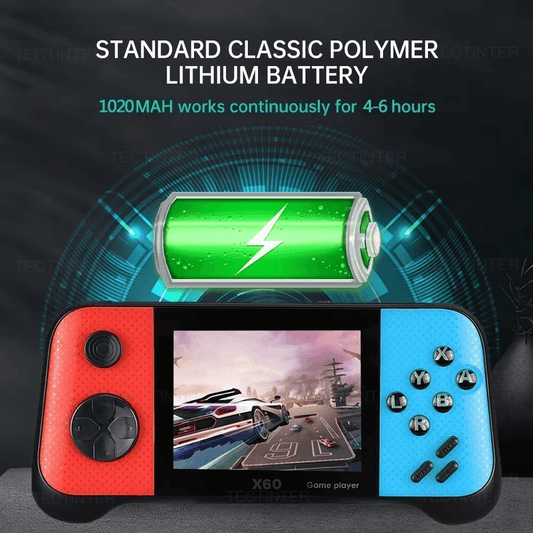 X40 Retro Console 7,600 Games 7"