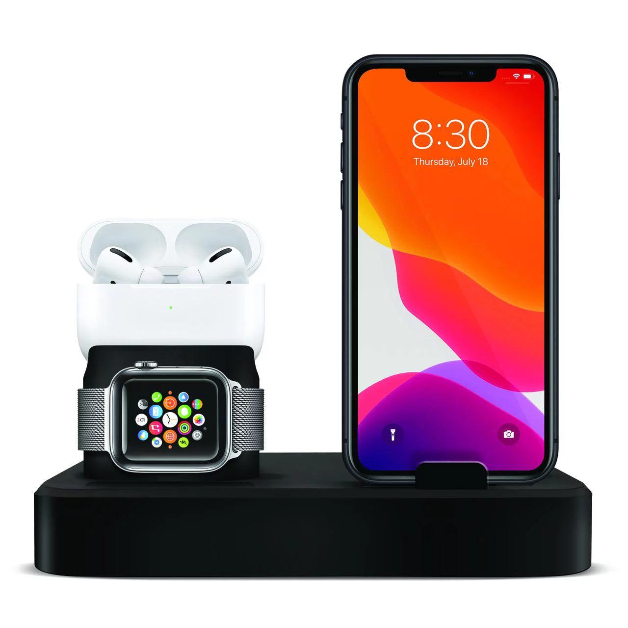 Primo Tech Station 3 en 1 Silicone iPhone/iWatch/Airpods
