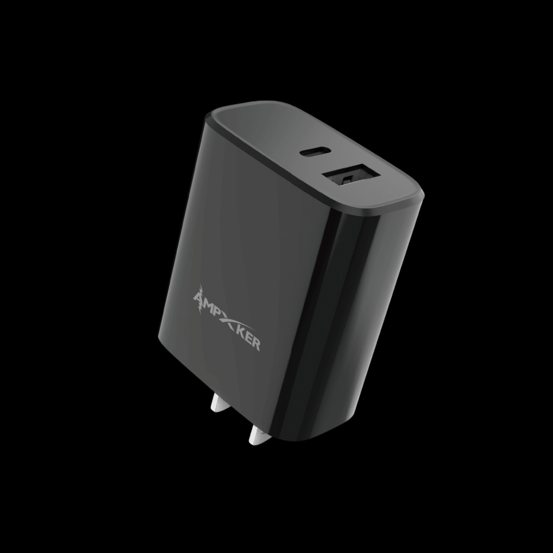 Ampker Power Adapter Dual USB-C 20w