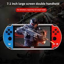 X40 Retro Console 7,600 Games 7"