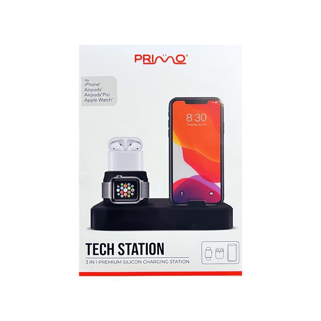 Primo Tech Station 3 en 1 Silicone iPhone/iWatch/Airpods