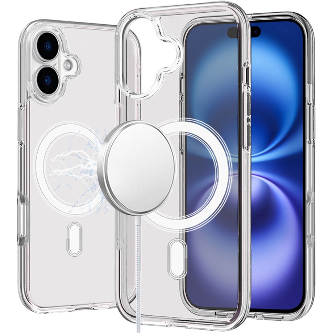 iPhone 17 Sturdy Ultra Magnetic Circle Transparent Hybrid 3mm