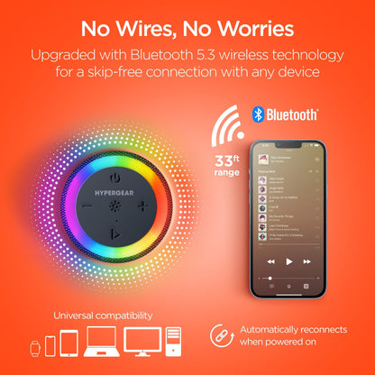 HyperGear Halo XL Waterproof LED Wireless Speaker