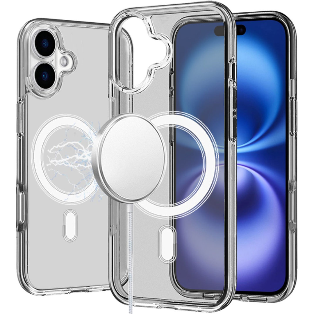 iPhone 17 Sturdy Ultra Magnetic Circle Smoke Transparent Hybrid 3mm