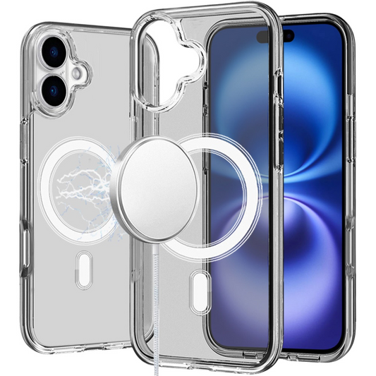 iPhone 17 Sturdy Ultra Magnetic Circle Smoke Transparent Hybrid 3mm