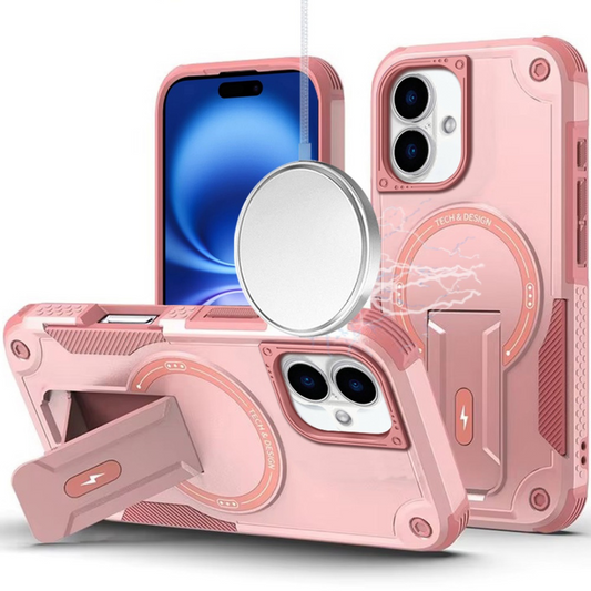 iPhone 17 Sturdy Bracket Kickstand Magnetic Pink