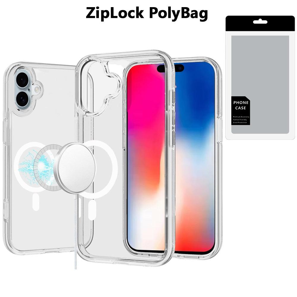 iPhone 16 Sturdy Ultra Magnetic Circle Transparent Hybrid