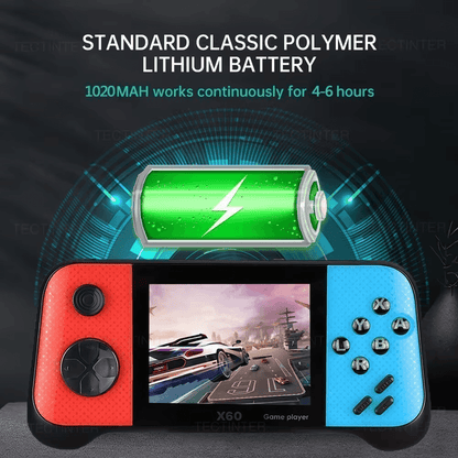 X40 Retro Console 7,600 Games 7"