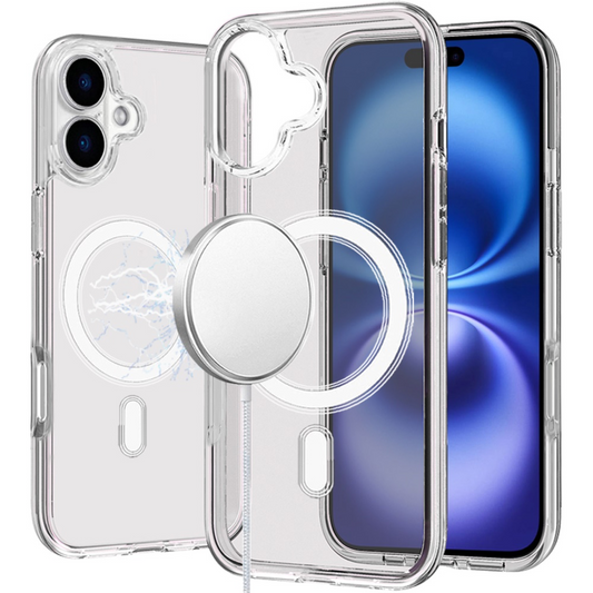 iPhone 17 Sturdy Ultra Magnetic Circle Transparent Hybrid 3mm